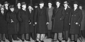Powrót delegacji polskiej z XIII Sesji Zgromadzenia Ligi Narodów w październiku 1932 roku.