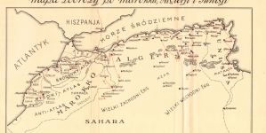 "Mapa Podróży po Marokku, Algieriji i Tunisji".