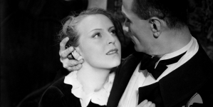 Elżbieta Barszczewska i Tadeusz Bialoszczyński w filmie Józefa Lejtesa "Dziewczęta z Nowolipek" z 1937 roku.