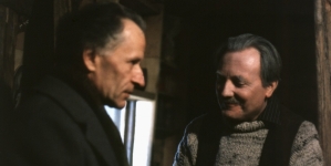 Zygmunt Hübner i Ignacy Gogolewski w filmie Ryszarda Bera "Hotel klasy lux" z 1979 roku.