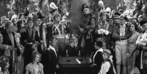 Aktorzy z filmu Ryszarda Ordyńskiego "Pan Tadeusz" z 1928 roku.