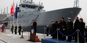 Uroczystość  przejęcie przez polską Marynarkę Wojenną dowództwa nad Stałym Zespołem Obrony Przeciwminowej NATO – SNMCMG-1.  w Porcie Wojenny w Gdyni Oksywiu  19.01.2010 r.