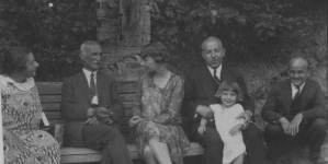 Julian Fałat i jego goście, 1928 rok.