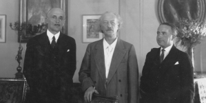 Kompozytor i pianista Ignacy Jan Paderewski podczas pobytu w Nowym Jorku w 1937 r.