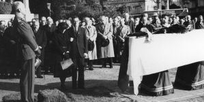 Pogrzeb Hermana Liebermana - ministra sprawiedliwości  Uroczystości na cmentarzu Highgate w Londynie 24.10.1941 r.