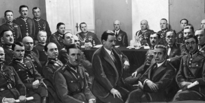 Zjazd w Warszawie oficerów internowanych w czasie wojny w obozach polskich w Niemczech i Austrii 14.04.1932 r.