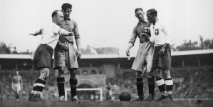Mecz piłki nożnej Szwecja - Polska w Sztokholmie 23.05.1934 r.