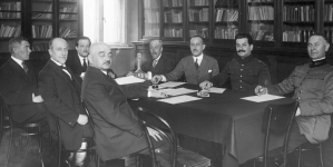 Posiedzenie polsko-rumuńskiej Mieszanej Komisji Delimitacyjnej  w Warszawie w czerwcu 1927 r.