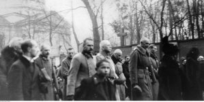 Pogrzeb majora Albina Fleszara w Warszawie w 1917 r.