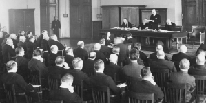 Walne zebranie akcjonariuszy Banku Polskiego w Warszawie w lutym 1936 r.