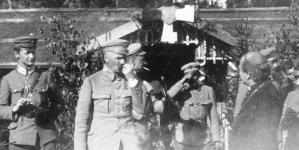 Legiony na froncie wschodnim nad Styrem - wizyta biskupa Władysława Bandurskiego w maju 1916 r. .