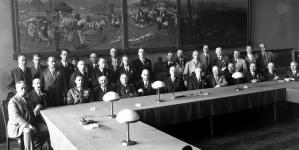Pierwsze posiedzenie II Światowego Zjazdu Polaków z Zagranicy w Krakowie w sierpniu 1934 r.