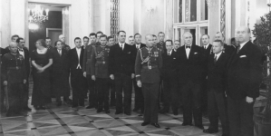 Pożegnanie dowódcy 23 DP gen. bryg. Józefa Zająca w Katowicach w kwietniu 1936 r.