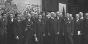 Otwarcie wystawy jubileuszowej z okazji 75 lecia Towarzystwa Zachęty Sztuk Pięknych w Warszawie 30.11.1935 r.
