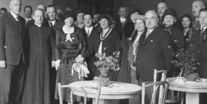 Otwarcie i poświęcenie stołówki Związku Pracy Obywatelskiej Kobiet w Warszawie 29.08.1930 r.