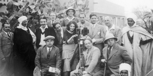 Ekipa filmowa podczas kręcenia "Orlicy" w latach 1931-1932.