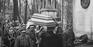 Pogrzeb Piotra Choynowskiego na cmentarzu powązkowskim w Warszawie w listopadzie 1935 r.