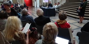 Konferencja prasowa przed wystawą "Na jednej strunie: Malczewski i Słowacki" w Muzeum Narodowym w Warszawie.