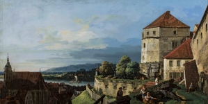 "Widok Pirny w Saksonii" Bernardo Bellotto.