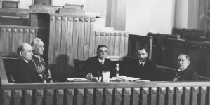 Posiedzenie Prezydium Komitetu Pro-Palestyńskiego w sali senatu w Warszawie 8.01.1934 r.