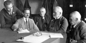 Posiedzenie komisji senackiej w sprawie reformy rolnej we wrześniu 1925 roku.