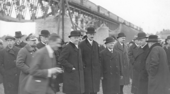  Otwarcie północnego odcinka magistrali kolejowej Śląsk-Gdynia, Druskienniki  listopad 1930 rok.  