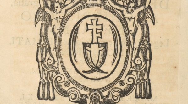  Herb Prymasa Andrzeja Olszowskiego w panegiryku z roku 1675.  