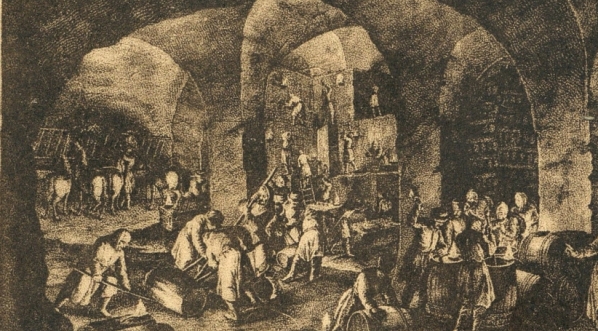  Wieliczka : Idealny przekrój kopalni według sztychu G. Borlacha z r. 1723.  