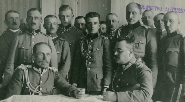  Generał Wacław Iwaszkiewicz-Rudoszański w sztabie generała Władysława Jędrzejewskiego, 21.03.1919 r.  