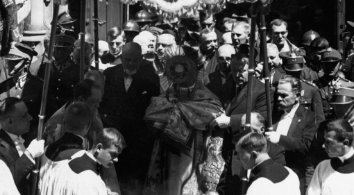  Uroczystość Bożego Ciała w Warszawie 7.06.1928 r.  