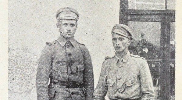  Stefan i Zygmunt Pomarańscy jako Kadrowcy, Kielce, Sierpień 1914 r.  