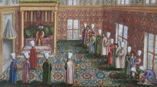  "Audiencja u sułtana Mehmeda IV"  Pierre`a Paula Sevina.  
