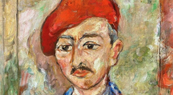  "Portret mężczyzny w czerwonym berecie" Tytusa Czyżewskiego.  