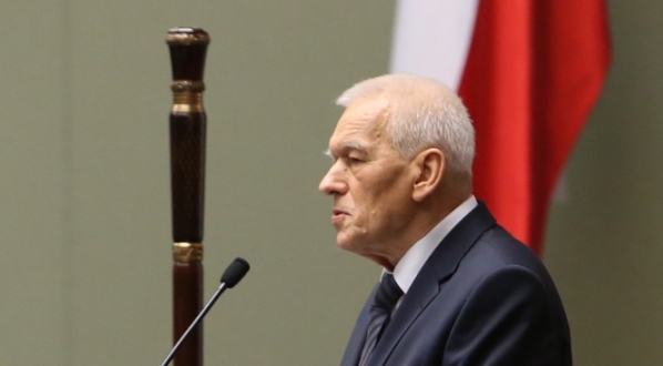  Kornel Morawiecki jako marszałek senior otwiera pierwsze posiedzenie Sejmu VIII kadencji 12.11.2015 r.  