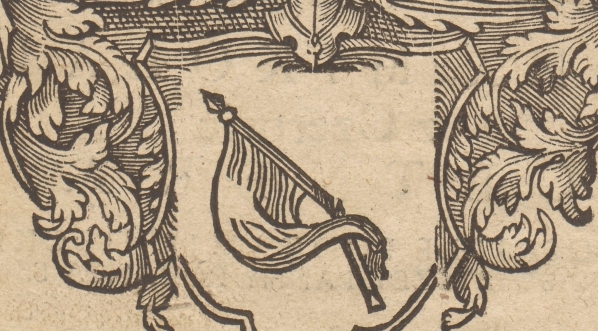  Herb Panów Cetnerów w druku panegirycznym autorstwa Szymona Okolskiego z roku 1644.  