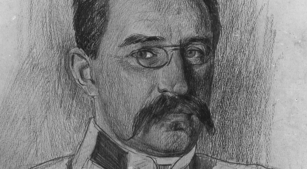  Rysunek przedstawiający ppłk. Henryka Minkiewicza wykonany przez Wincentego Wodzinowskiego.  
