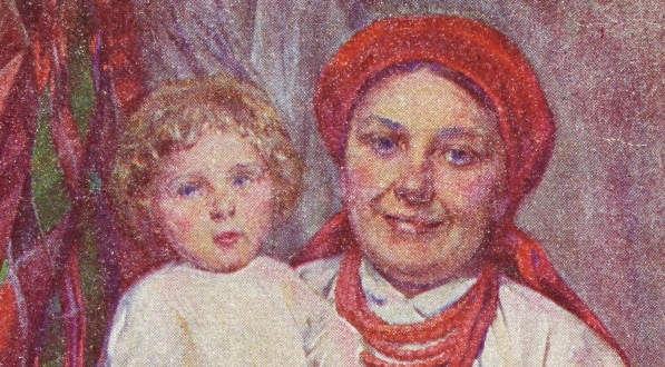  "Kobieta z dzieckiem" Aleksandra Augustynowicza.  