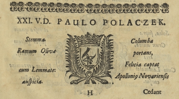  Herb Pawła Polaczka w druku z roku 1725.  