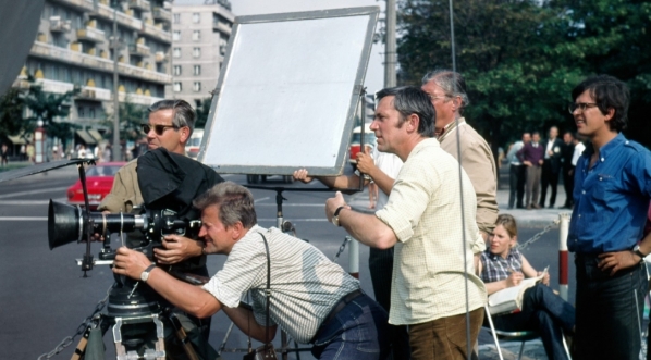  Realizacja filmu Tadeusza Chmielewskiego "Nie lubię poniedziałku" w 1971 roku.  