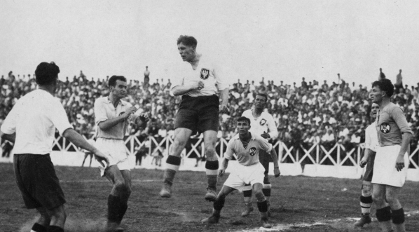  Mecz piłki nożnej Jugosławia - Polska na Stadionie Jugoslavija w Belgradzie 26.08.1934 r.  