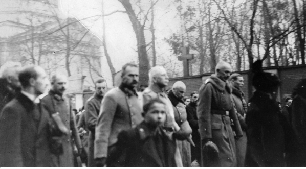  Pogrzeb majora Albina Fleszara w Warszawie w 1917 r.  