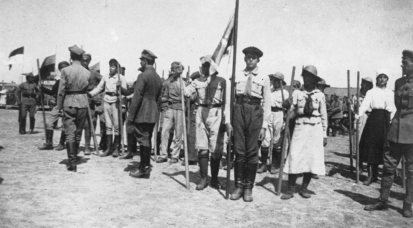  5 Dywizja Syberyjska - święto Grunwaldu w Nowonikołajewsku na Syberii w lipcu 1919 r.  