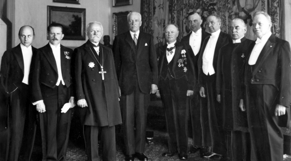  Wycieczka teologów skandynawskich na audiencji u prezydenta RP Ignacego Mościckiego 13.05.1933 r.  