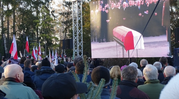  Uroczystości pogrzebowe Jana Olszewskiego na Cmentarzu Wojskowym na Powązkach w Warszawie 16.02.2019 r.  