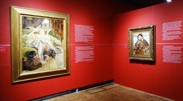  Fragment wystawy "Na jednej strunie: Malczewski i Słowacki" w Muzeum Narodowym w Warszawie.  