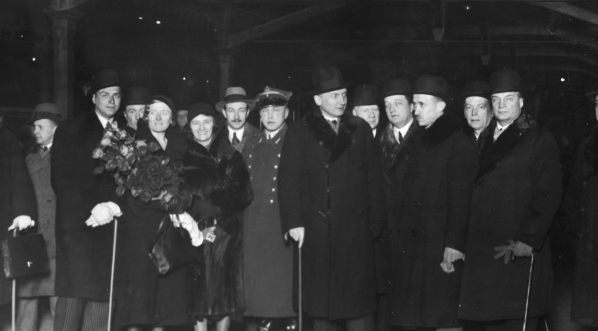  Powrót ministra spraw zagranicznych Augusta Zaleskiego z konferencji rozbrojeniowej w Genewie 25.03.1932 r.  