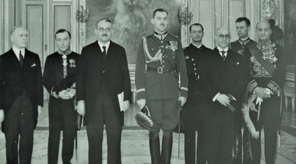  Złożenie listów uwierzytelniających prezydentowi Ignacemu Mościckiemu przez posła i ministra pełnomocnego Wenezueli w Polsce Silvestre Tovara Lange 28.10.1936 r.  
