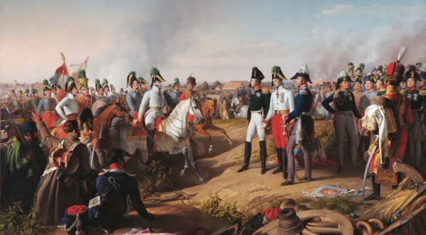  "Ogłoszenie zwycięstwa po bitwie pod Lipskiem w 1813" Johanna Petera Kraffta.  
