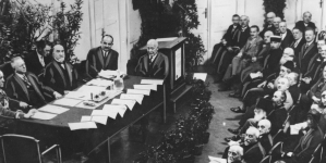 Posiedzenie komitetu organizacyjnego obchodów rocznicy podpisania rozejmu z Rosją Radziecką w Warszawie 15.09.1930 r.