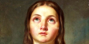 " Popiersie młodej kobiety - Najświętsza Panna" Antoniego Murzynowskiego.